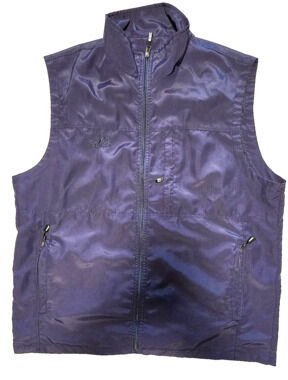 Duyang Outdoor Vest Size 2XL Navy Blue Zippered Front With Pockets